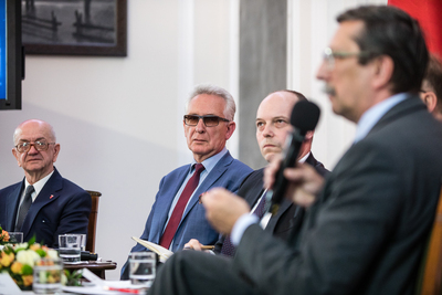 Wkład Kościoła w odbudowę Niepodległej – ósma debata historyków w Belwederze – 14 czerwca 2018. Fot Sławek Kasper (IPN)