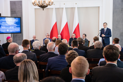 Wkład Kościoła w odbudowę Niepodległej – ósma debata historyków w Belwederze – 14 czerwca 2018. Fot Sławek Kasper (IPN)