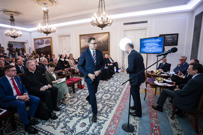 Wkład Kościoła w odbudowę Niepodległej – ósma debata historyków w Belwederze – 14 czerwca 2018. Fot Sławek Kasper (IPN)