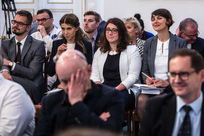 Wkład Kościoła w odbudowę Niepodległej – ósma debata historyków w Belwederze – 14 czerwca 2018. Fot Sławek Kasper (IPN)