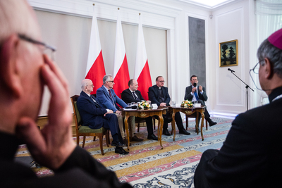 Wkład Kościoła w odbudowę Niepodległej – ósma debata historyków w Belwederze – 14 czerwca 2018. Fot Sławek Kasper (IPN)