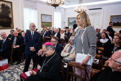 Wkład Kościoła w odbudowę Niepodległej – ósma debata historyków w Belwederze – 14 czerwca 2018. Fot Sławek Kasper (IPN)