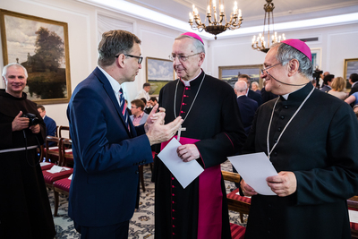 Wkład Kościoła w odbudowę Niepodległej – ósma debata historyków w Belwederze – 14 czerwca 2018. Fot Sławek Kasper (IPN)