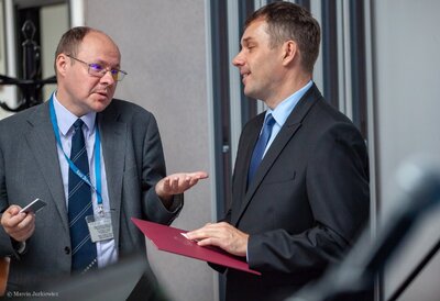 Konferencja prasowa dot. wyników prac archeologicznych Biura Poszukiwań i Identyfikacji IPN przeprowadzonych na cmentarzu w Hruszowicach – 14 czerwca 2018. Fot. Marcin Jurkiewicz (IPN)