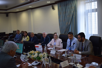 Spotkanie przedstawicieli IPN z zastępcą przewodniczącego administracji regionu południowego Kazachstanu Ulasbekiem Sadibekowem.