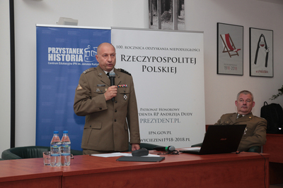 Konferencja naukowa „100-lecie 14. Pułku Ułanów Jazłowieckich” – Warszawa, 15 czerwca 2018. Fot. Piotr Życieński (IPN)
