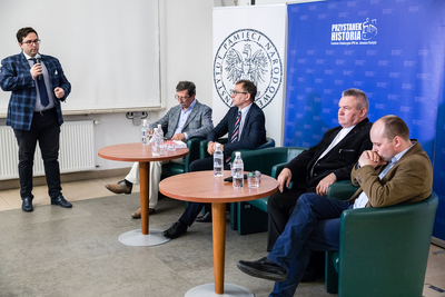 Dyskusja poświęcona 80. rocznicy sprowadzenia relikwii św. Andrzeja Boboli do Polski – Warszawa, 19 czerwca 2018. Fot. Sławek Kasper (IPN)