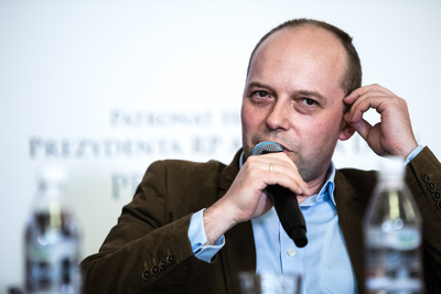 Dyskusja poświęcona 80. rocznicy sprowadzenia relikwii św. Andrzeja Boboli do Polski – Warszawa, 19 czerwca 2018. Fot. Sławek Kasper (IPN)