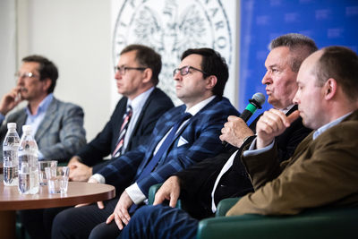 Dyskusja poświęcona 80. rocznicy sprowadzenia relikwii św. Andrzeja Boboli do Polski – Warszawa, 19 czerwca 2018. Fot. Sławek Kasper (IPN)