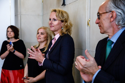 Uroczystość wręczenia dr. Mateuszowi Szpytmie honorowej odznaki Bene Merito – Warszawa, 23 czerwca 2018. Fot. Sławek Kasper (IPN)