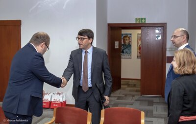 Przedstawiciele środowisk żydowskich z USA w IPN – 26 czerwca 2018. Fot. Marcin Jurkiewicz (IPN)