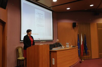 Wystąpienie dr Joanny Żelazko