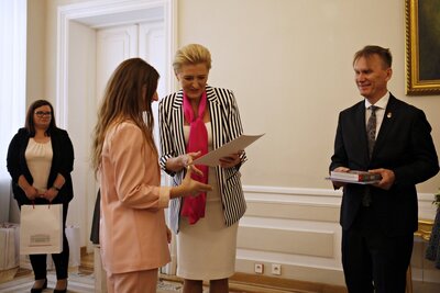 Wiceprezes IPN dr Mateusz Szpytma na gali finałowej II edycji Olimpiady Historii Polski na Ukrainie 2017/18 – 3 lipca 2018 Warszawa. Fot. Jan Dubiel (IPN)