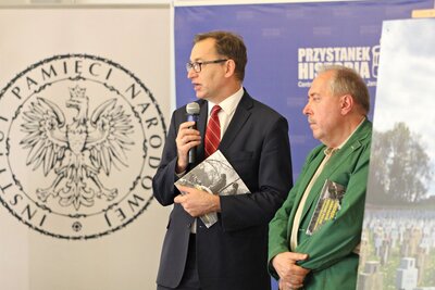 Wernisaż wystawy „Andrzej Pityński – ambasador historii Polski w obiektywie Czesława Czaplińskiego. Fot. Jan Dubiel (IPN)