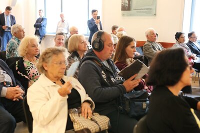 Wystawa „Andrzej Pityński – ambasador historii Polski w obiektywie Czesława Czaplińskiego”. Fot. Aleksandra Wierzchowska (IPN)