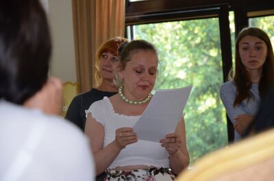 Nauczyciele polonijni podczas pierwszego dnia zajęć. Fot. Anna Pomykaczová