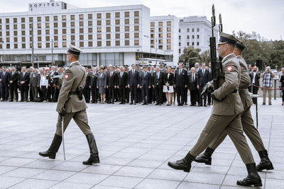 Obchody Narodowego Dnia Pamięci Ofiar Ludobójstwa dokonanego przez ukraińskich nacjonalistów na obywatelach II Rzeczypospolitej Polskiej. Fot Sławomir Kasper (IPN)