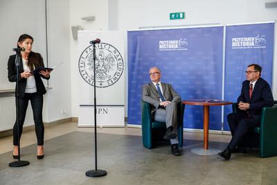 Podpisanie porozumienia ws. organizacji XX Powszechnego Zjazdu Historyków – Warszawa, 17 lipca 2018. Fot. Sławek Kasper