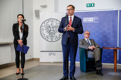 Podpisanie porozumienia ws. organizacji XX Powszechnego Zjazdu Historyków – Warszawa, 17 lipca 2018. Fot. Sławek Kasper