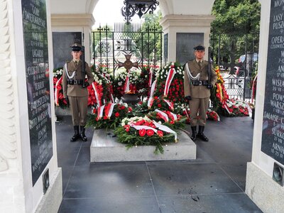 Uroczystości na Placu Nieznanego Żołnierza [fot. B. Nowak, BUWiM IPN]
