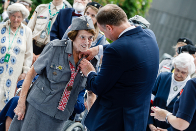 Spotkanie Powstańców Warszawskich z Prezydentem RP Andrzejem Dudą – Warszawa, 29 lipca 2018. Fot. Sławek Kasper (IPN)