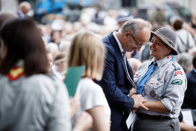 Spotkanie Powstańców Warszawskich z Prezydentem RP Andrzejem Dudą – Warszawa, 29 lipca 2018. Fot. Sławek Kasper (IPN)