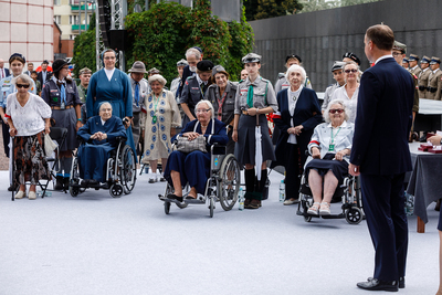 Spotkanie Powstańców Warszawskich z Prezydentem RP Andrzejem Dudą – Warszawa, 29 lipca 2018. Fot. Sławek Kasper (IPN)