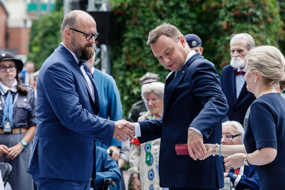 Spotkanie Powstańców Warszawskich z Prezydentem RP Andrzejem Dudą – Warszawa, 29 lipca 2018. Fot. Sławek Kasper (IPN)