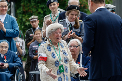 Spotkanie Powstańców Warszawskich z Prezydentem RP Andrzejem Dudą – Warszawa, 29 lipca 2018. Fot. Sławek Kasper (IPN)