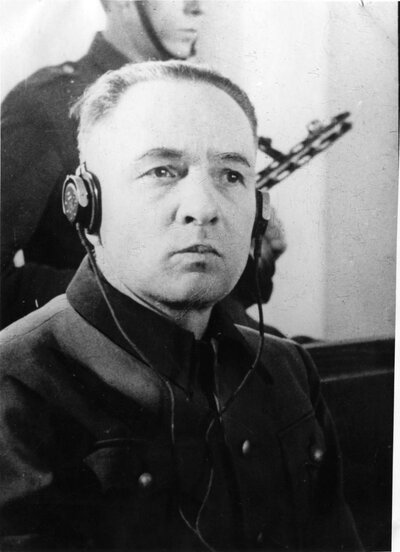 Rudolf Höss podczas procesu przed sądem (AIPN)