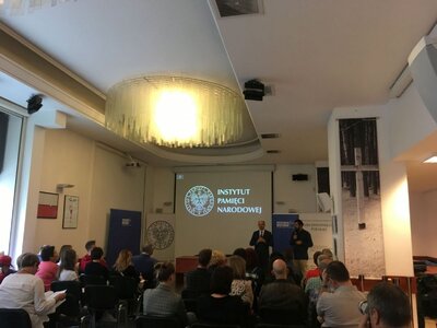 Z uczestnikami projektu spotkał się m.in. wiceprezes IPN dr Mateusz Szpytma.