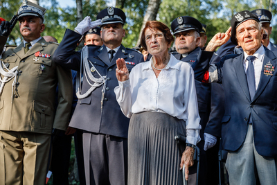 Uroczystości pod pomnikiem Gloria Victis na Cmentarzu Wojskowym na Powązkach. 1 sierpnia 2018. Fot. Sławek Kasper (IPN)