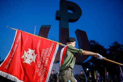 Uroczystość zapalenia Ognia Pamięci na Kopcu Powstania Warszawskiego – Warszawa, 1 sierpnia 2018. Fot Sławek Kasper (IPN)