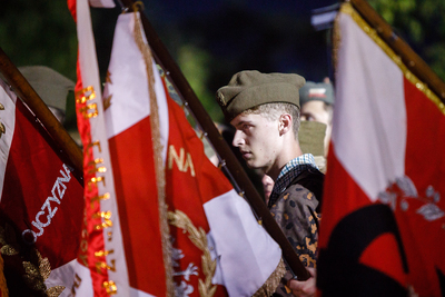 Uroczystość zapalenia Ognia Pamięci na Kopcu Powstania Warszawskiego – Warszawa, 1 sierpnia 2018. Fot Sławek Kasper (IPN)