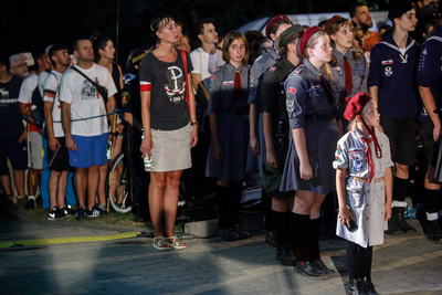 Uroczystość zapalenia Ognia Pamięci na Kopcu Powstania Warszawskiego – Warszawa, 1 sierpnia 2018. Fot Sławek Kasper (IPN)