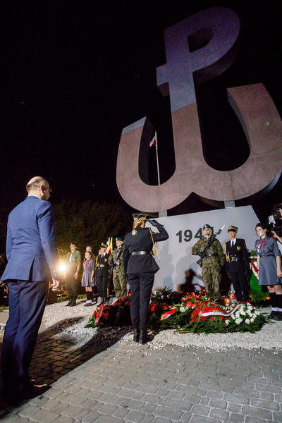 Uroczystość zapalenia Ognia Pamięci na Kopcu Powstania Warszawskiego – Warszawa, 1 sierpnia 2018. Fot Sławek Kasper (IPN)