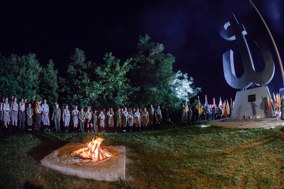 Uroczystość zapalenia Ognia Pamięci na Kopcu Powstania Warszawskiego – Warszawa, 1 sierpnia 2018. Fot Sławek Kasper (IPN)