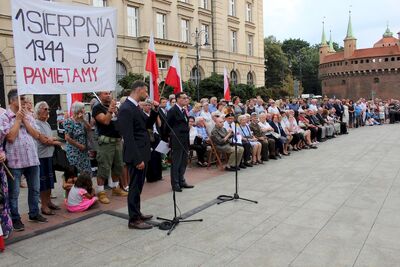 Krakowskie uroczystości w 74. rocznicę wybuchu powstania warszawskiego