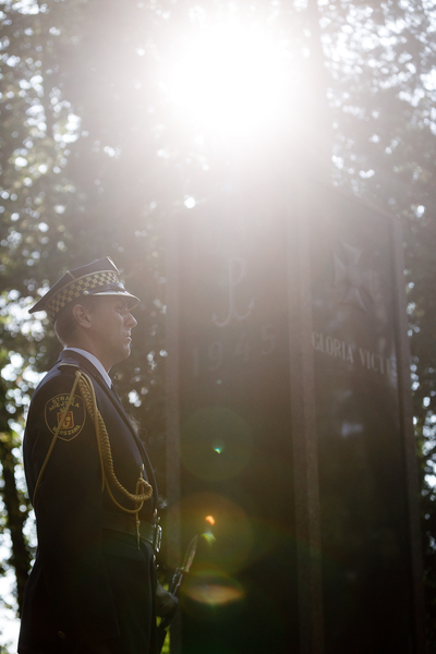 Uroczystości pod pomnikiem Gloria Victis na Cmentarzu Wojskowym na Powązkach. 1 sierpnia 2018. Fot. Sławek Kasper (IPN)