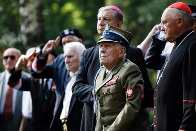 Uroczystości pod pomnikiem Gloria Victis na Cmentarzu Wojskowym na Powązkach. 1 sierpnia 2018. Fot. Sławek Kasper (IPN)