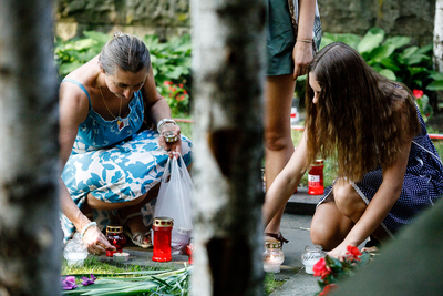 Uroczystości pod pomnikiem Gloria Victis na Cmentarzu Wojskowym na Powązkach. 1 sierpnia 2018. Fot. Sławek Kasper (IPN)
