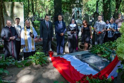 Uroczystość upamiętnienia 50. rocznicy śmierci m. Matyldy Getter – Warszawa, 8 sierpnia 2018. Fot. Marcin Jurkiewicz (IPN)