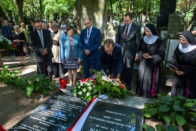 Uroczystość upamiętnienia 50. rocznicy śmierci m. Matyldy Getter – Warszawa, 8 sierpnia 2018. Fot. Marcin Jurkiewicz (IPN)