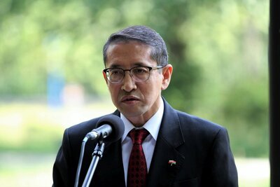 Tsewang Namgyal – Ambasador Nadzwyczajny i Pełnomocny Republiki Indii w Polsce i na Litwie. Fot. Jan Dubiel (IPN)