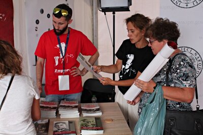 IPN na pikniku rodzinnym z NBP z okazji stulecia odzyskania Niepodległości – 15 sierpnia 2018. Fot. Jan Dubiel (IPN)