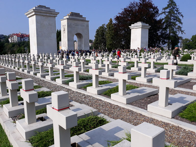 98. rocznica bitwy pod Zadwórzem – Cmentarz Obrońców Lwowa, 18 sierpnia 2018. Fot. Sławek Kasper (IPN)