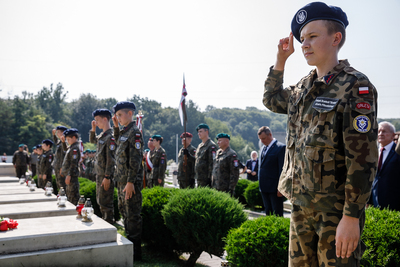 98. rocznica bitwy pod Zadwórzem – Cmentarz Obrońców Lwowa, 18 sierpnia 2018. Fot. Sławek Kasper (IPN)