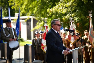 Odsłonięcie tablicy upamiętniającej żołnierzy batalionu „Pięść” – Warszawa, 22 sierpnia 2018. Fot. SKW
