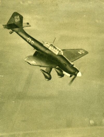 Niemiecki bombowiec nad Polską, wrzesień 1939 r. (AIPN)