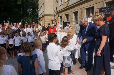 „Mój pierwszy zeszyt”. Inauguracja projektu IPN dla pierwszoklasistów – Szkoła Podstawowa nr 158 im. Jana Kilińskiego w Warszawie, 3 września 2018